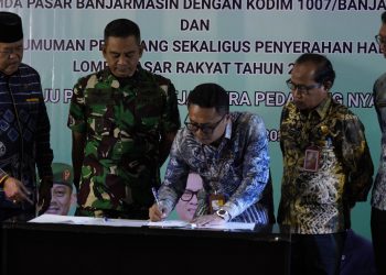 Perumda Pasar Banjarmasin Gandeng Kodim 1007, Perkuat Keamanan dan Ketertiban Pasar Sentra Antasari