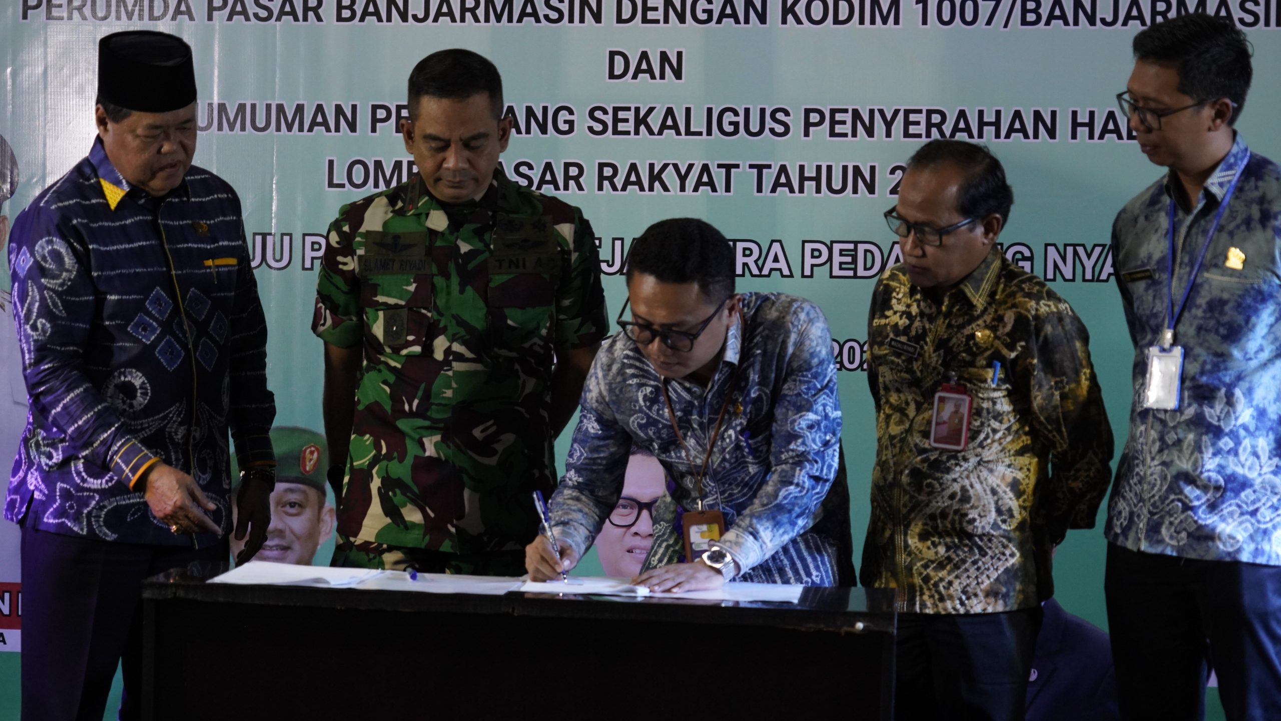 Perumda Pasar Banjarmasin Gandeng Kodim 1007, Perkuat Keamanan dan Ketertiban Pasar Sentra Antasari