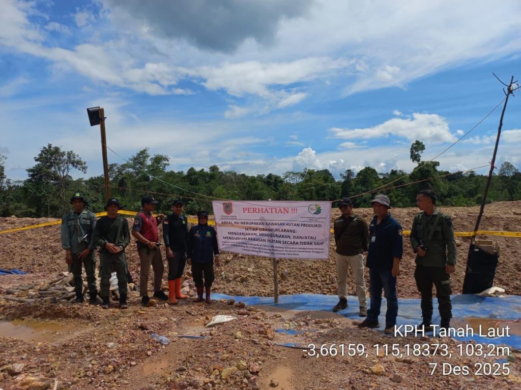 Barang Bukti Tambang Emas Ilegal Diamankan di Riam Adungan