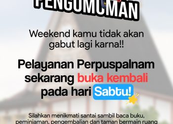 Layanan Perpustakaan Palnam Kembali Buka Setiap Sabtu, Jadi Pilihan Edukatif di Akhir Pekan