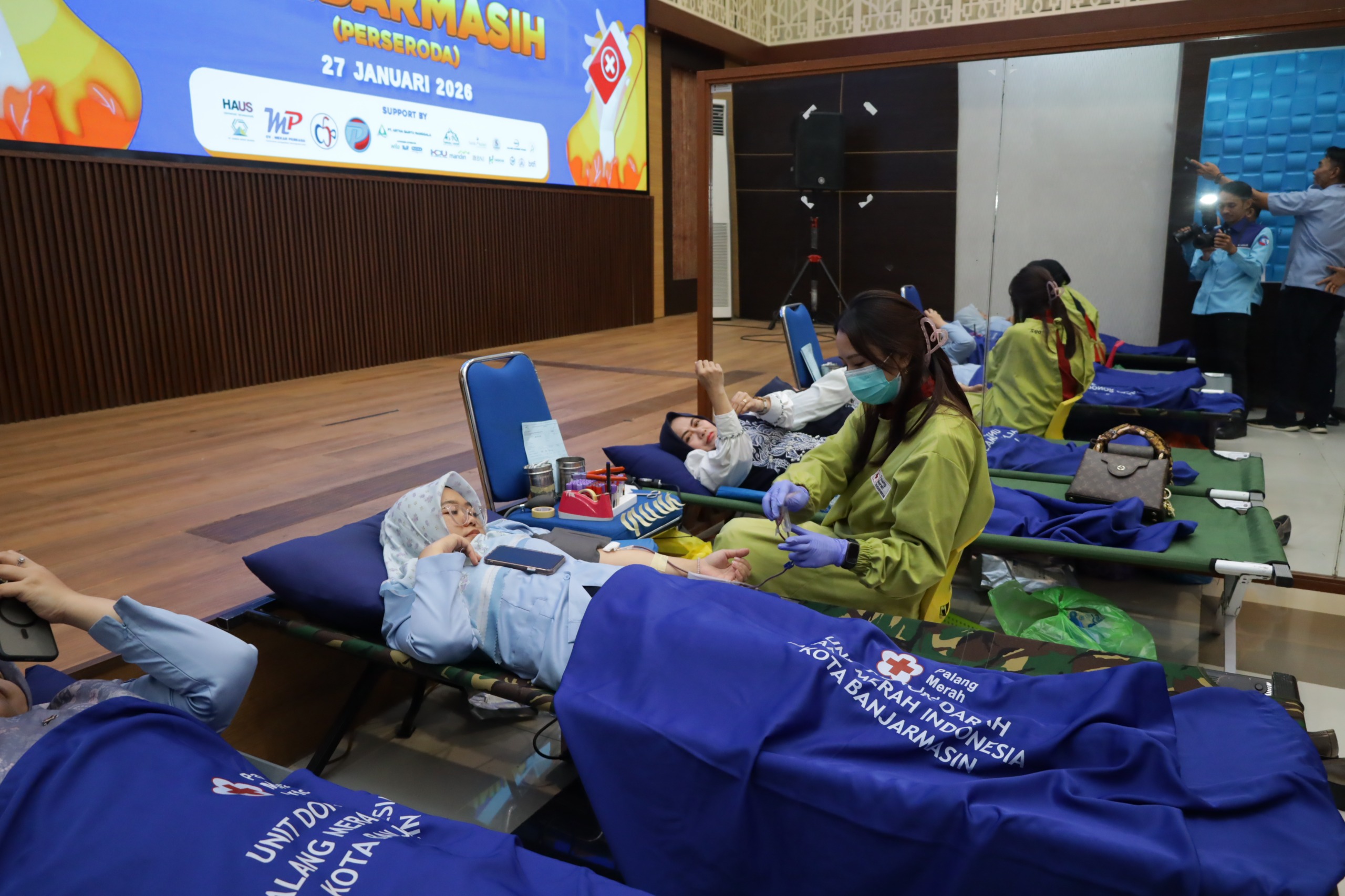 Peringati HUT ke-53, PAM Bandarmasih Gelar Bakti Sosial Donor Darah