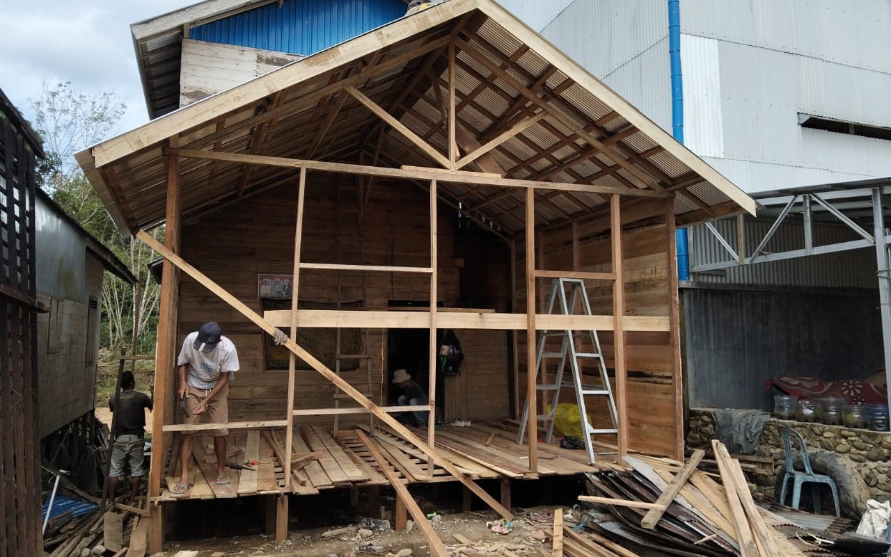 Masa Transisi Pascabanjir, Puluhan Rumah Warga Balangan Mulai Diperbaiki