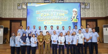 Pelantikan P2K3 dan Tim Tanggap Darurat, PAM Bandarmasih Dorong Zero Accident