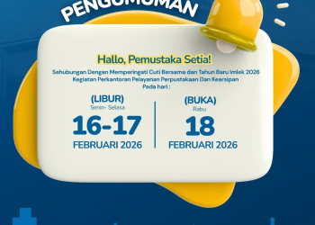 Layanan Perpustakaan dan Kearsipan Kalsel Tutup Sementara Selama Libur Imlek 2026