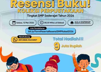 Dispersip Kalsel Gelar Lomba Resensi Buku Tingkat SMP