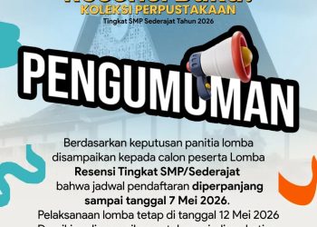 Dispersip Kalsel Beri Kesempatan Kedua, Pendaftaran Lomba Resensi Buku SMP Diperpanjang