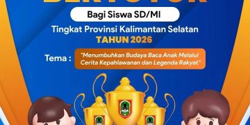 Dispersip Kalsel Gelar Lomba Bertutur 2026, Dorong Anak SD Tampil Percaya Diri Lewat Cerita