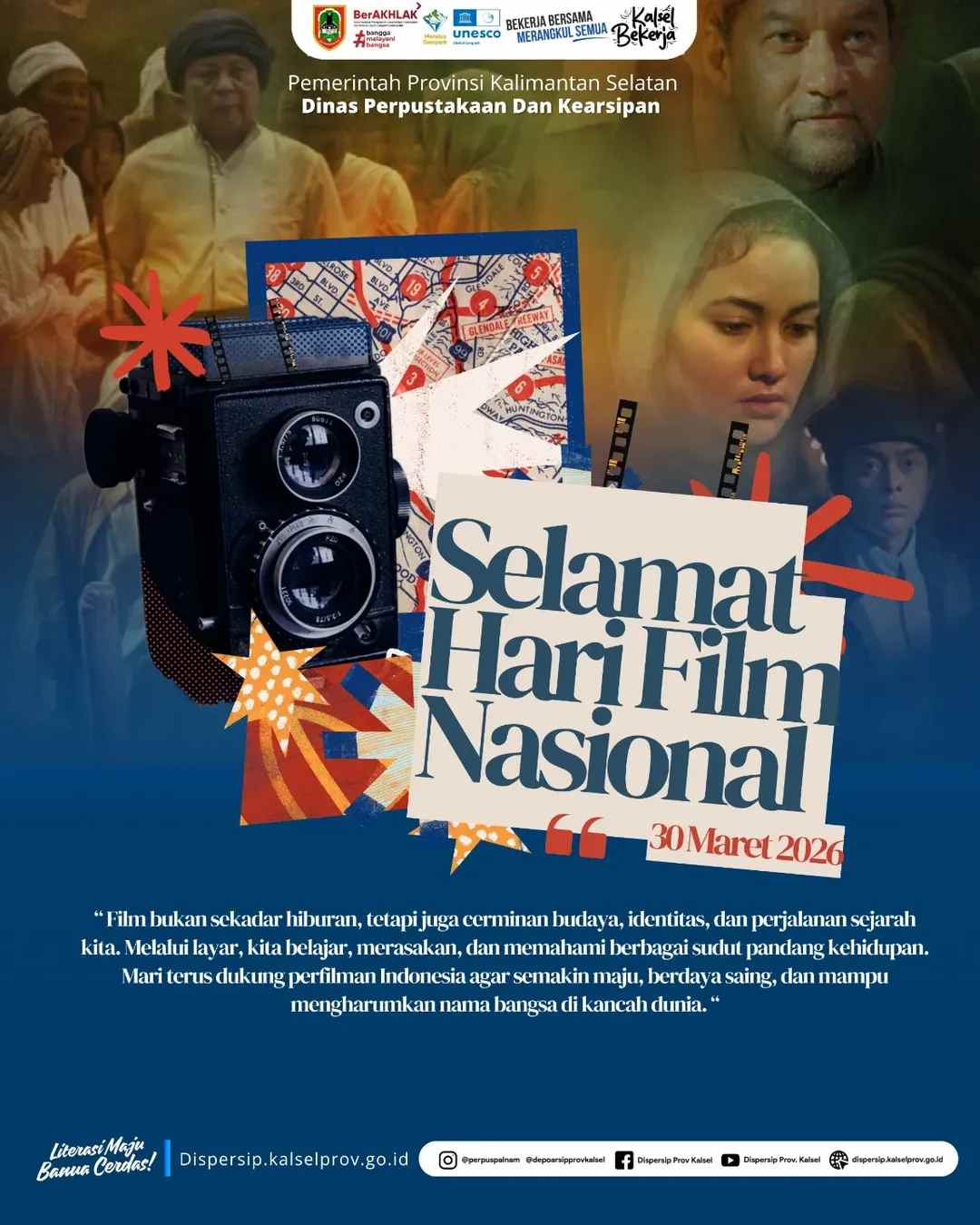 Hari Film Nasional 2026, Dispersip Kalsel Ajak Masyarakat Dukung Perfilman Indonesia