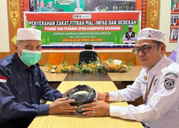 BPBD Balangan Kembali Salurkan Zakat Fitrah Melalui Baznas