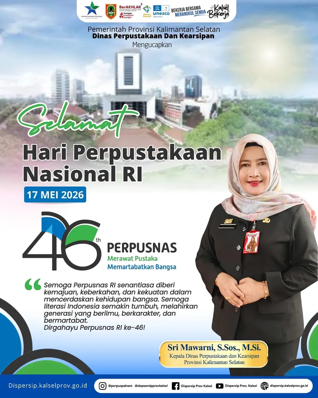Ucapan hari perpustakaan nasional