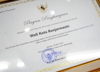 Bahasa Banjar Terus Dilestarikan, Banjarmasin Terima Penghargaan dari Kemendikdasmen