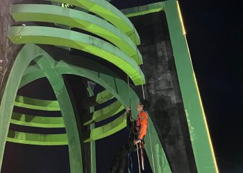 TRC BPBD Balangan Gelar Latihan Vertical Rescue Tingkatkan Kesiapsiagaan Bencana