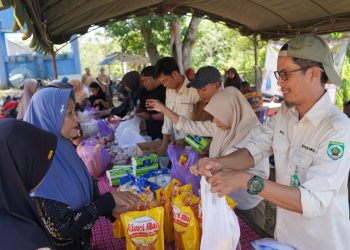 Disperindag Balangan Gelar Pasar Murah di Desa Hauwai untuk Kendalikan Inflasi