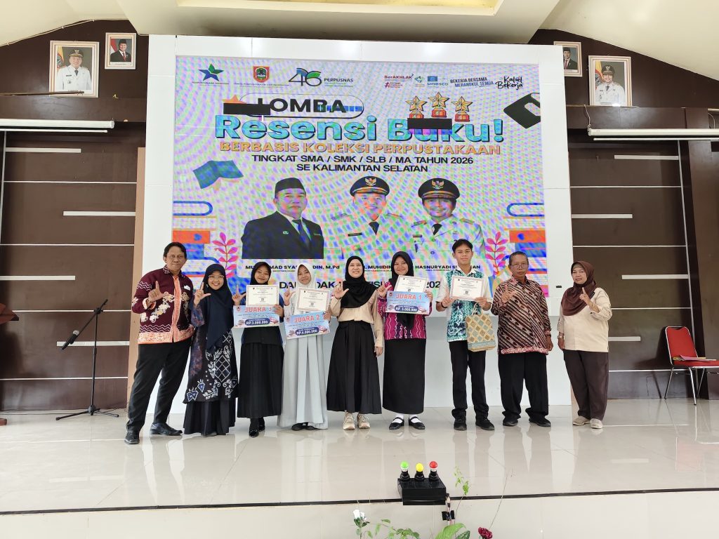 Dispersip Kalsel Umumkan Pemenang Lomba Resensi Buku Tingkat SMA 2026