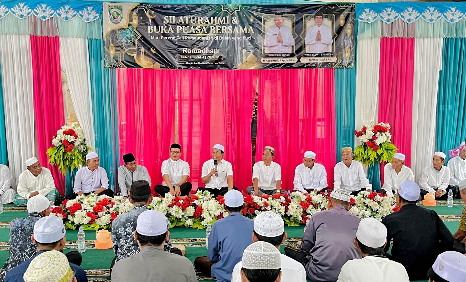 Bupati Balangan Pererat Silaturahmi dengan Warga Lok Batu Lewat Buka Puasa Bersama