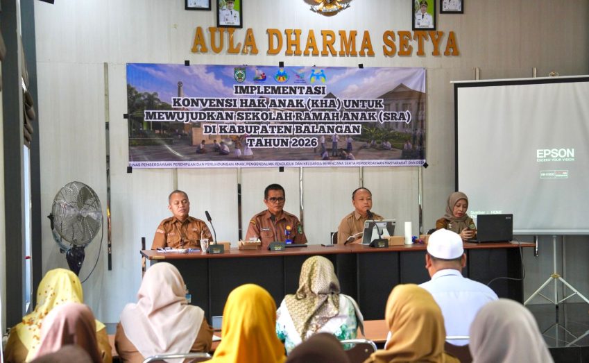 Wujudkan Sekolah Ramah Anak, DP3A P2KB PMD Balangan Libatkan Kepala Sekolah se-Kabupaten
