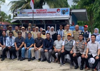 Telawang Matangkan Persiapan Hadapi Penilaian Kampung Bebas Narkoba Tingkat Polda Kalsel