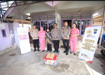 Sambut Hari Bhayangkara, Polresta Banjarmasin Hadirkan Kebahagiaan bagi Warakawuri dan Anak Yatim