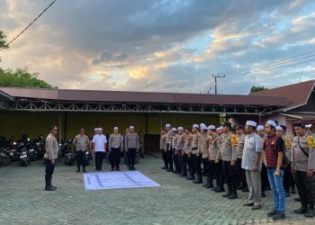 Polres HST Kawal Ketat Haul KH. Mahfuz Amin di Ponpes Ibnul Amin Pemangkih