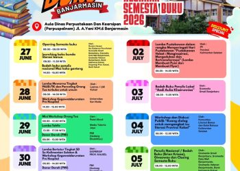Semesta Buku Banjarmasin 2026 Hadir di Halaman Dispersip Kalsel, Berikut Jadwal Lengkapnya!
