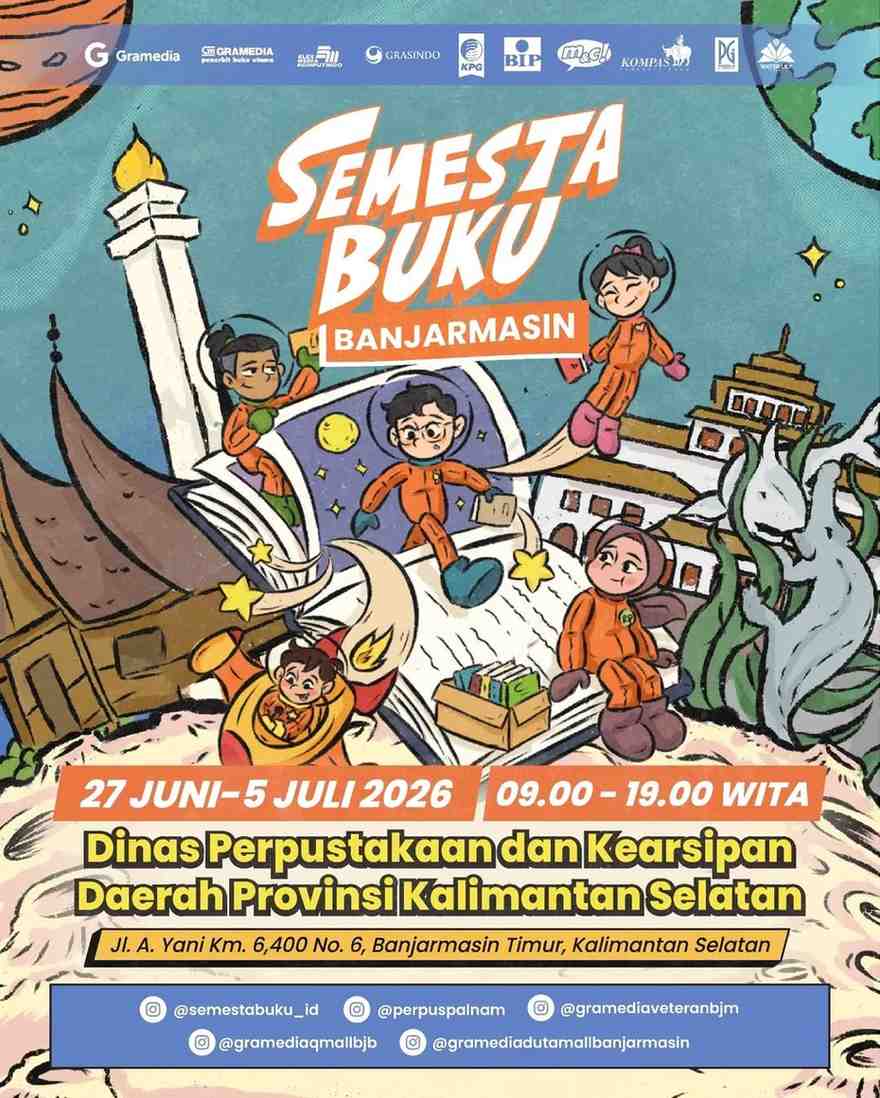 Dispersip Kalsel Siapkan Semesta Buku 2026, Ramaikan Literasi Selama Sembilan Hari