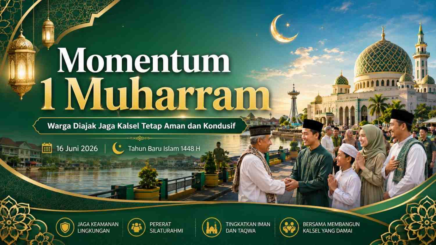 Momentum 1 Muharram 1448 H, Masyarakat Kalsel Diajak Perkuat Persatuan dan Jaga Kondusivitas Daerah
