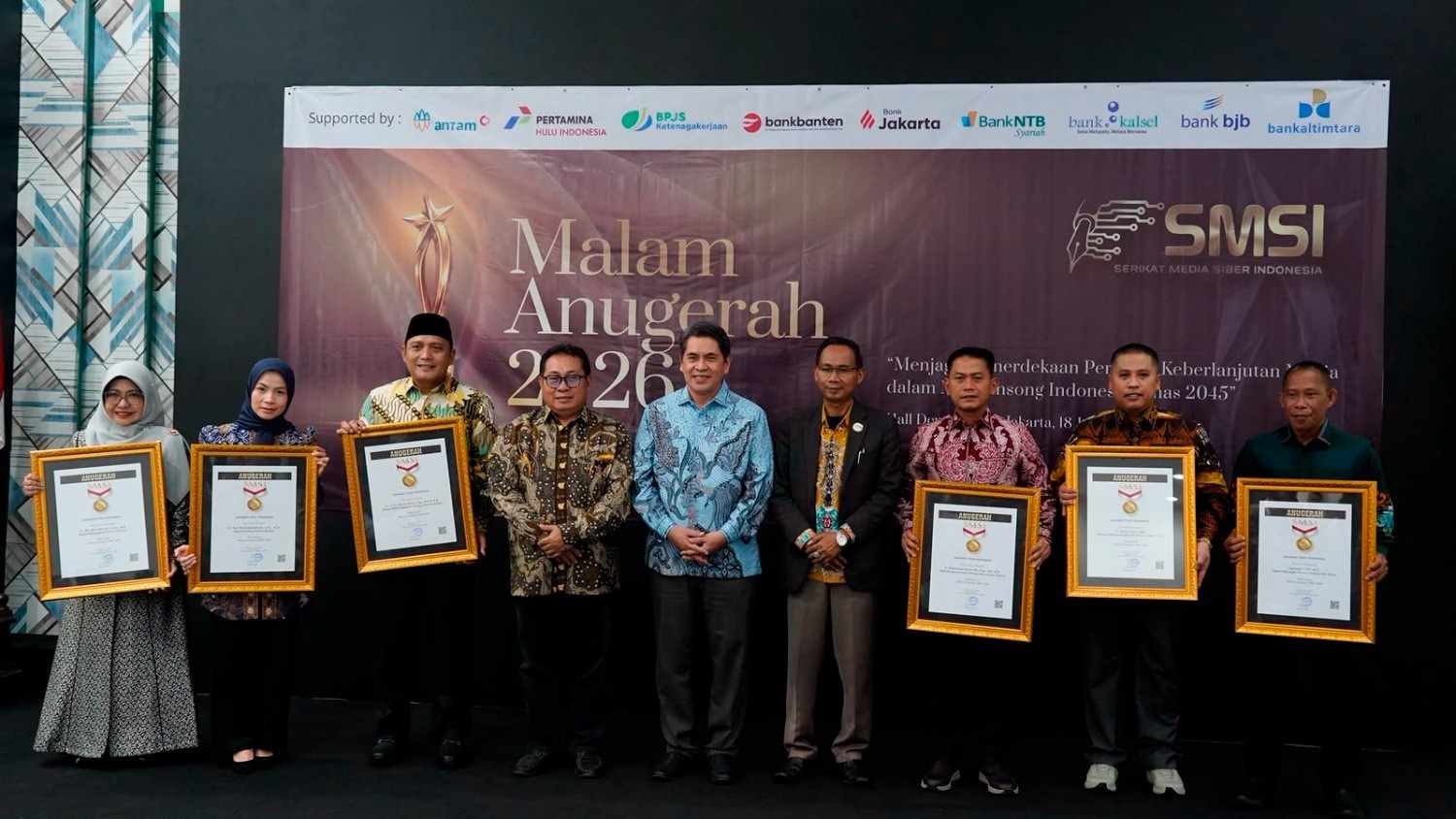 Raih Anugerah Sahabat Pers SMSI 2026, Wali Kota Yamin Sebut Media Mitra Strategis Pembangunan