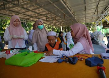 Dinkes Balangan Gelar Aksi Bergizi di MTsN 5 Halong, Cegah Anemia dan Stunting Sejak Dini