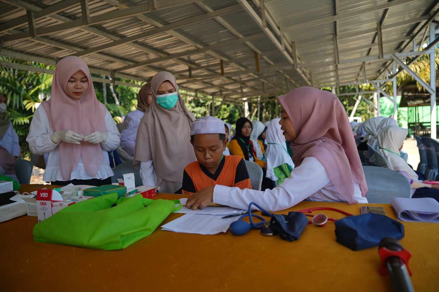 Dinkes Balangan Gelar Aksi Bergizi di MTsN 5 Halong, Cegah Anemia dan Stunting Sejak Dini