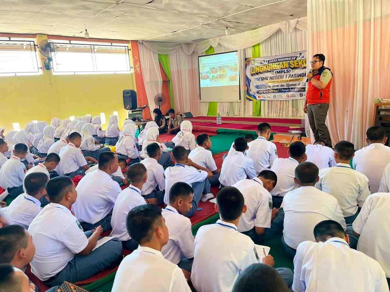 BPBD Balangan Bekali Siswa Baru Pengetahuan Mitigasi Bencana saat MPLS