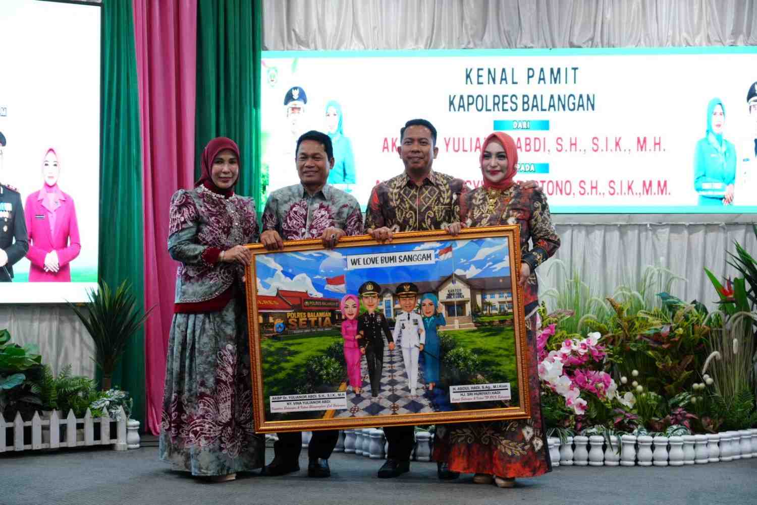 Bupati Balangan Apresiasi Sinergi AKBP Yulianor Abdi, Sambut Kapolres Baru AKBP Arif Mansyur
