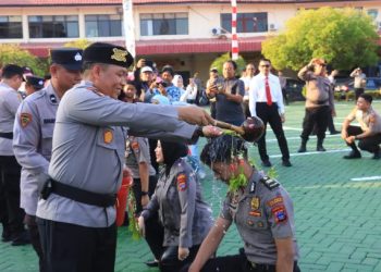 95 Personel Polresta Banjarmasin Terima Kenaikan Pangkat, Diminta Tingkatkan Dedikasi
