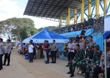 Polres HST Gandeng TNI dan Satpol PP Amankan Turnamen Bupati HST Cup 2026