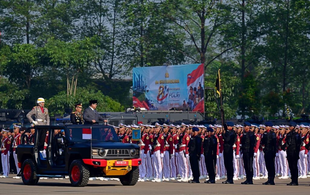 Pimpin Upacara Hari Bhayangkara ke-80, Presiden Prabowo: Polri Harus Selalu Hadir Melindungi dan Mengabdi kepada Rakyat