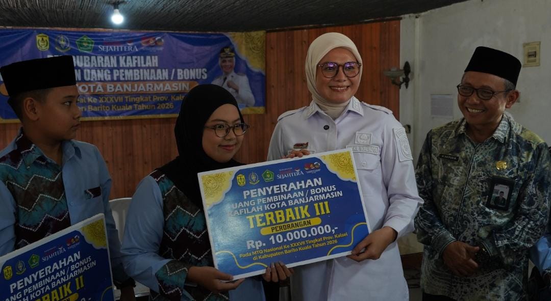 Prestasi MTQ Kalsel Diapresiasi, Pemkot Banjarmasin Beri Bonus Pembinaan Kafilah