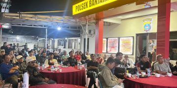 Nobar Final Piala Dunia, Polsek Banjarmasin Timur Pererat Kedekatan dengan Warga