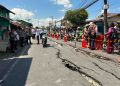 Jalan Veteran Banjarmasin Tiba-tiba Ambles, Warga Panik dan Pedagang Terpaksa Tutup Usaha