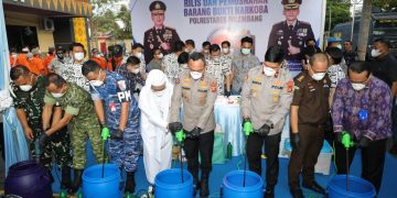 Polda Sumsel Musnahkan 19 Kilogram Sabu, Selamatkan Sekitar 38 Ribu Jiwa