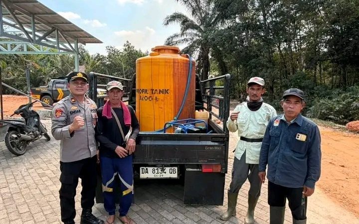 Dukung Asta Cita, Polsek Simpang Empat Banjar Dorong Warga Manfaatkan Lahan Produktif