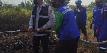 Karhutla Guntung Damar Belum Sepenuhnya Padam, Tim Gabungan Perketat Pembasahan