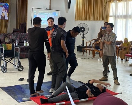 BPBD Balangan Edukasi Kesiapsiagaan Bencana kepada Peserta MPLS