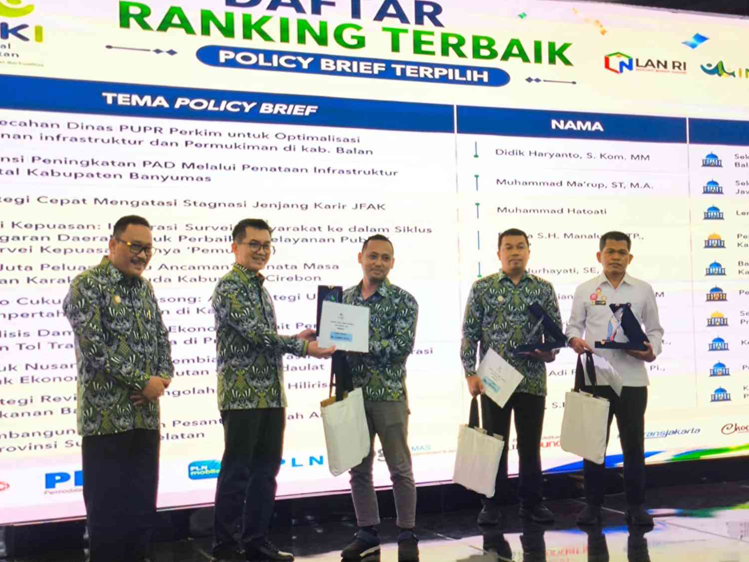 Analis Kebijakan Balangan Raih Juara I Nasional INAKI Award 2026 Lewat Policy Brief Penataan PUPR Perkim
