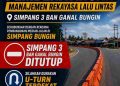 Simpang Bungin Ditutup Sementara, Dishub dan Satlantas Balangan Terapkan Rekayasa Lalu Lintas