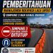 Simpang Bungin Ditutup Sementara, Dishub dan Satlantas Balangan Terapkan Rekayasa Lalu Lintas