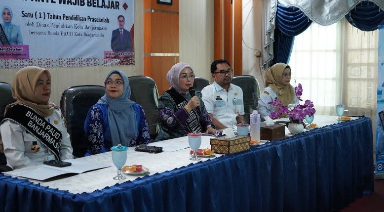 Pastikan Tak Ada Anak Tertinggal, Bunda PAUD Banjarmasin Dorong Wajib Belajar 1 Tahun Prasekolah