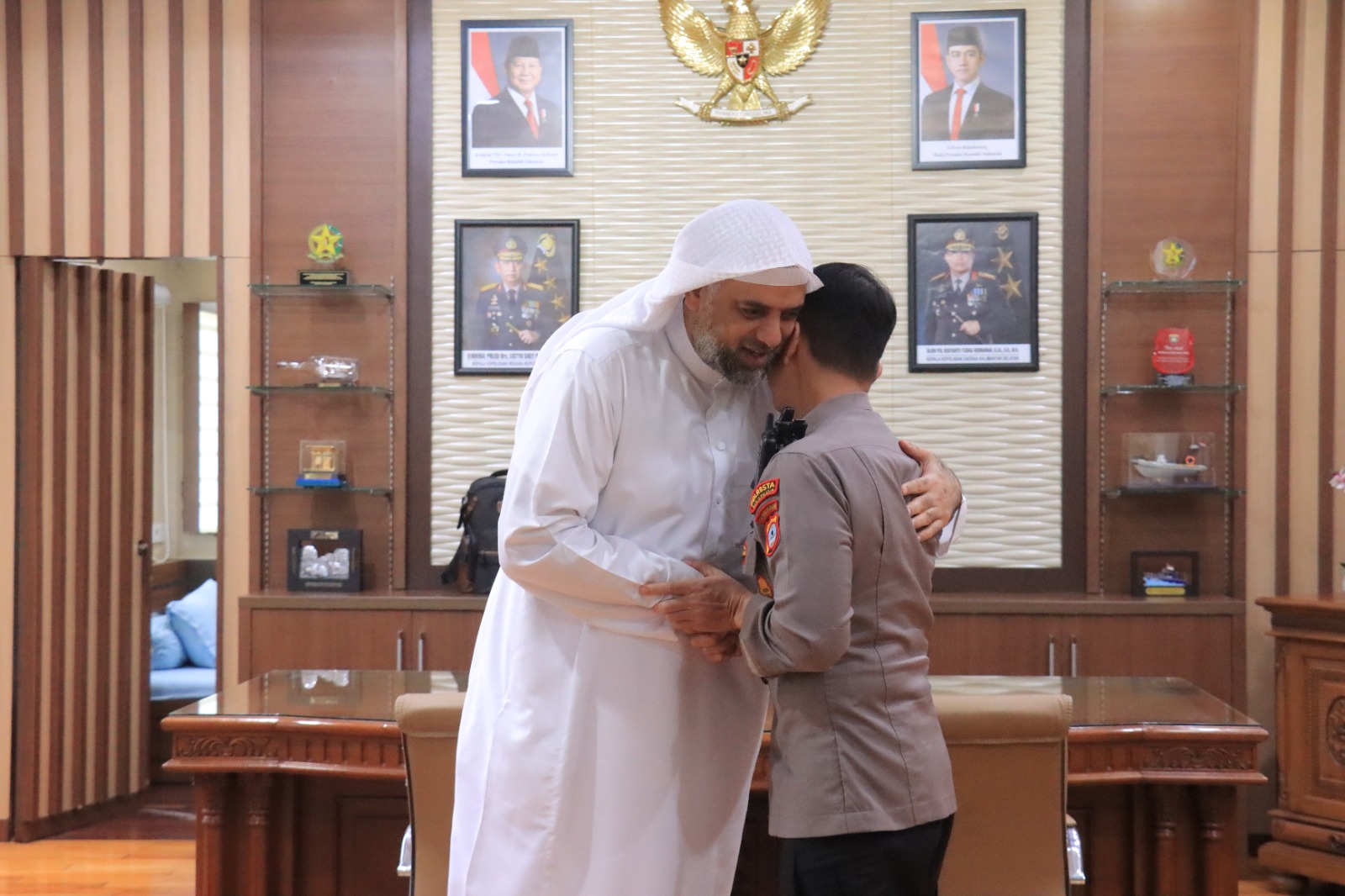 Polresta Banjarmasin Dapat Dukungan Doa dari Syeikh Muhammad Jaber untuk Terus Mengabdi
