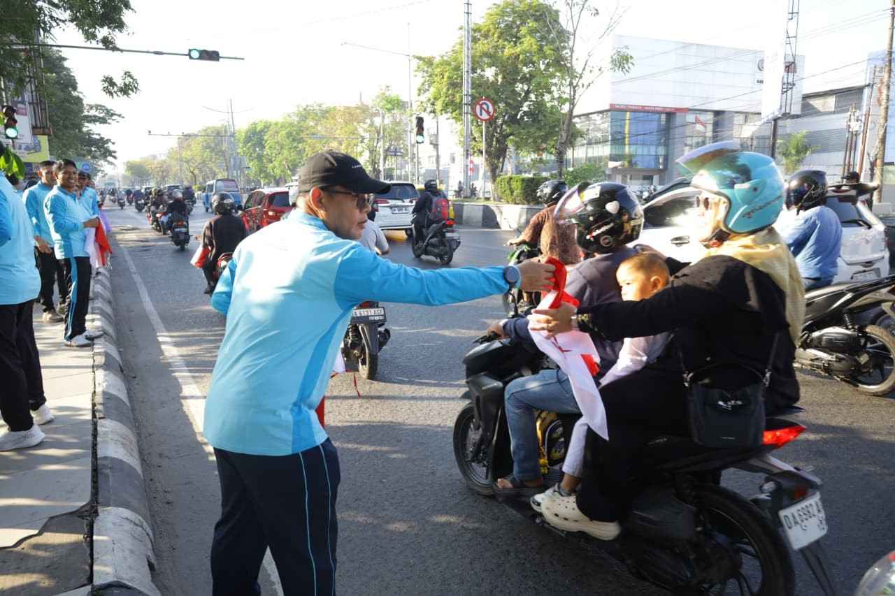 Jelang HUT ke-81 RI, PAM Bandarmasih Dorong Warga Kibarkan Merah Putih