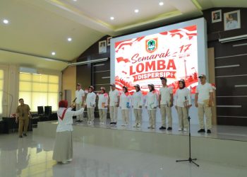 Meriahkan HUT ke-81 RI, Dispersip Kalsel Adu Kekompakan Lewat Lomba Paduan Suara
