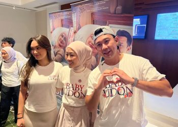 Sapa Warga Banjarmasin, Denny Sumargo hingga Caitlin Halderman Hadir di Special Screening Baby Udon
