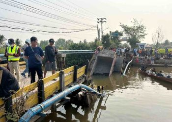 Jembatan Saka Harang Ambruk Saat Truk Melintas, Akses Mantuil Langsung Lumpuh